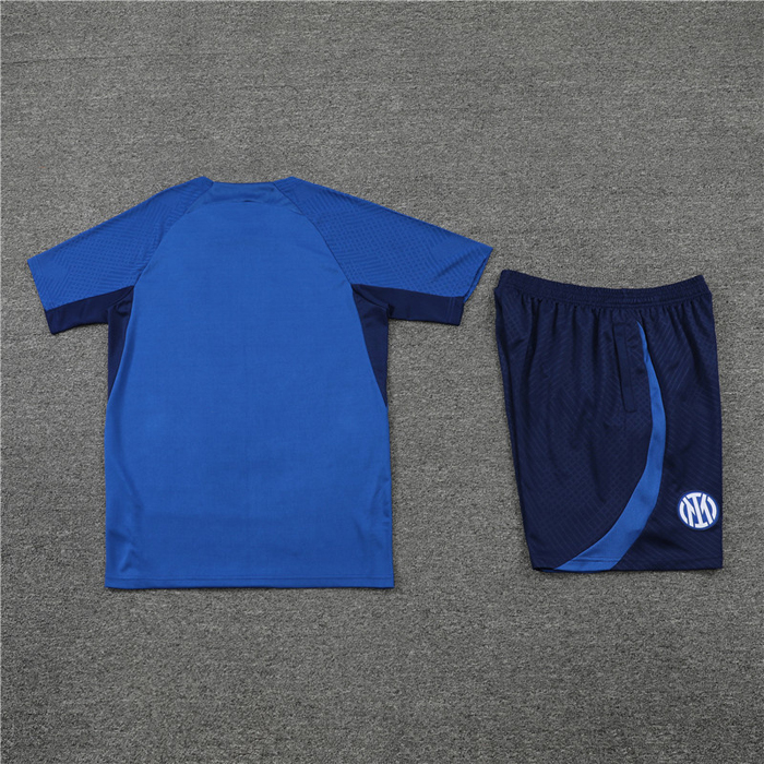 Chandal del Inter Milan Manga Corta 2022-23 Azul - Pantalon Corto